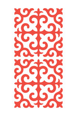 Traditional Carpet with Kyrgyz Ornaments, nomad ornament, central asian ornament