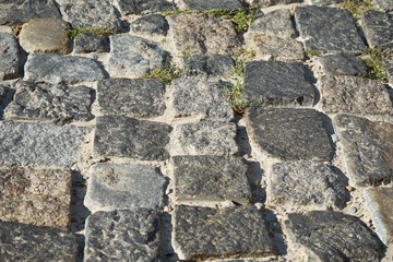 grunge stone texture on the ground
