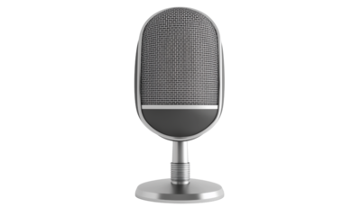 Podcast recording setup home office audio equipment modern environment close-up view professional sound quality