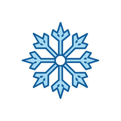 Fototapeta premium snowflake on white background