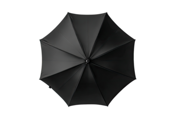 Overhead view of a black umbrella (1)