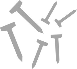 釘のグラフィック素材イラスト