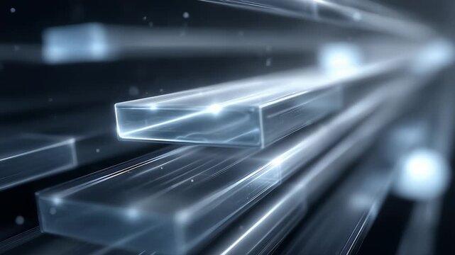 Technological Lines Flowing Space Tunnel Extension
