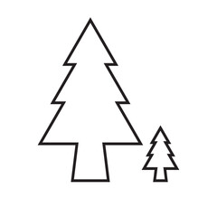 Pine Tree Icon or Symbol