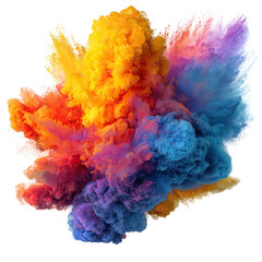 Fototapeta premium Colorful smoke explosion