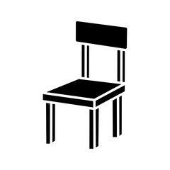 chair icon white on background