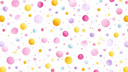Obraz premium Whimsical watercolor polka dots
