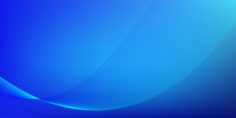 Blue gradient mesh abstract background with wavy blended lines nice for wallpaper or banner
