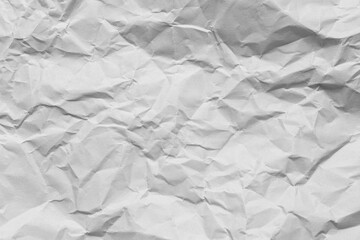 White crumpled paper backdrop,white crumpled paper texture background,Clean white paper, wrinkled, abstract background.