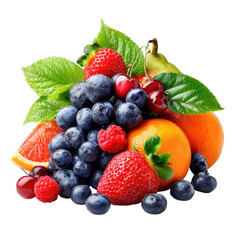 Colorful fruit assortment