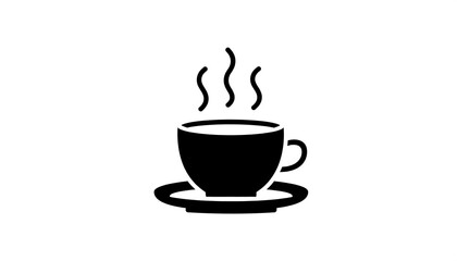 Hot coffee cup icon