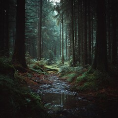 Fototapeta premium morning in the forest