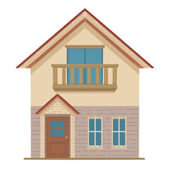 シンプルな戸建てのイラスト