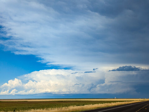 Supercell storms in Kansas