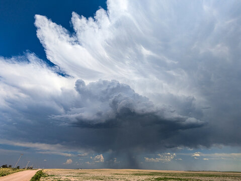 Afternoon thunderstorm in Colorado
