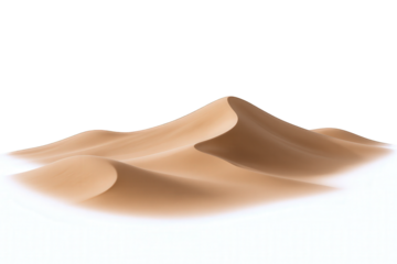 Serene Desert Landscape Featuring Smooth, Undulating Sand Dunes Under Soft Lighting