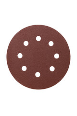 Fototapeta premium Circular Sandpaper Disc with Multiple Holes for Power Tool Attachment and Surface Finishing Applications