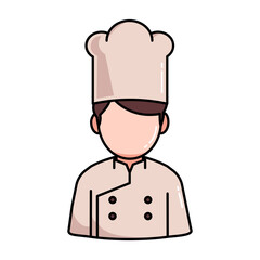 Proffesional Chef Flat Vector Illustration