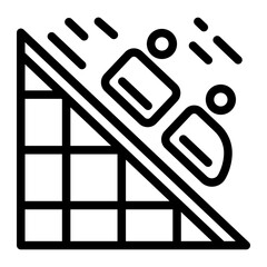 This Roller coaster icon is suitable for Amusement Park, Entertainment, etc.