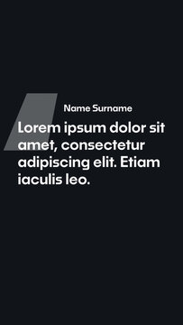 Vertical Quote Animation Template