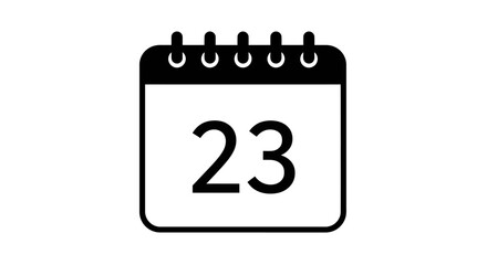 black calendar icon