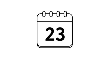 black calendar icon