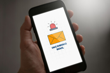 Incoming Email Alert on Smartphone