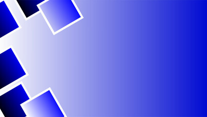 Fading blue black white squares over bright bluish white background