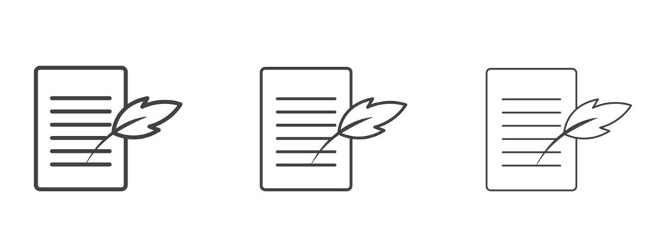 History icon in linear, outline icon isolated on white background