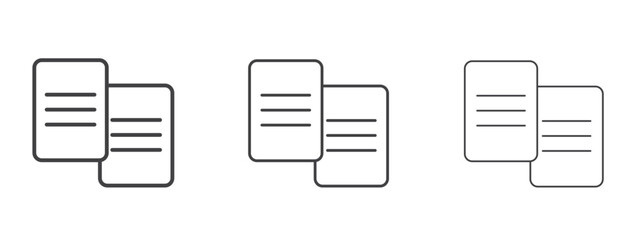 File transfer icon in linear, outline icon isolated on white background