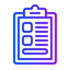 icon report with style gradient