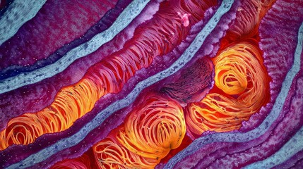 Organic biomorphic patterns inspired by cellular structures and microscopic organisms