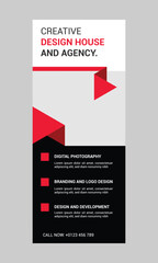 Roll up banner for events and print ready design, stand banner design, Business roll up banner design template,