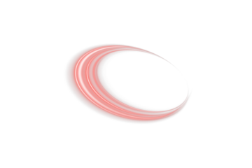 Futuristic glowing neon red ring with smooth shine, isolated on transparent background. Bright circular frame for sci-fi backgrounds, banners, posters, or vibrant nightclub and party themed designs.