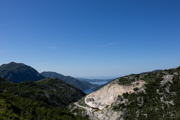 Bay of Kotor (Boka Bay) Viewed from the Mountains