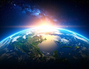 Fototapeta premium earth in space