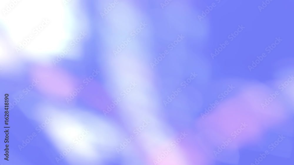 Wall mural blue bokeh blur abstract background 4k loop features blue, purple, and white gradient colors shiftin
