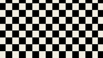 Fototapeta premium Checker pattern black and white flat vector seamless