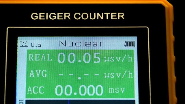 Geiger counter measures radioactive radiation