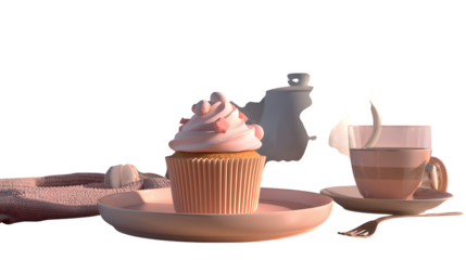 Handmade infant booties crafted from pastel yarn with soft cuffs, flat lay composition, isolated on transparent background