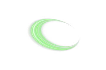 Abstract glowing light rings in neon green color. Futuristic motion circle for digital artwork, high-tech banners, gaming UI, space-inspired backgrounds and illuminated particle effects.