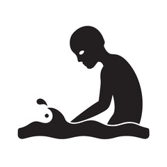 Dementia Love Loss Beach Scene Silhouette