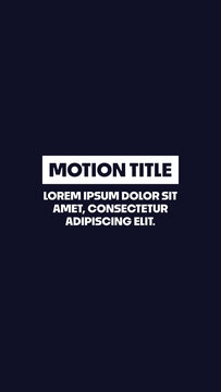 Text Animations Template