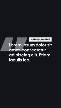 Vertical Animated Quotes Template