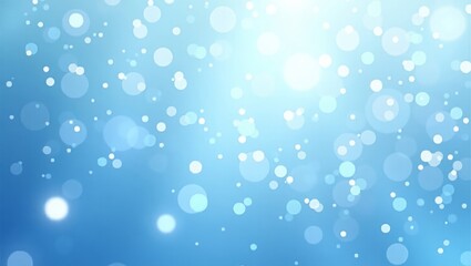 Abstract Blue Bokeh and Sparkle Background for Winter or Festive Design