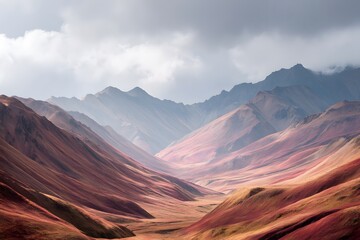 Naklejka premium Dreamlike terrain where land flows like liquid