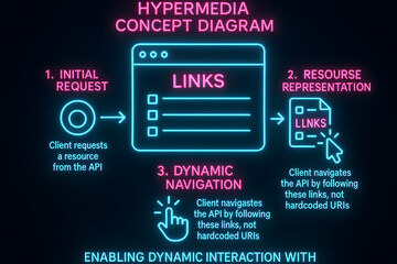 HATEOAS REST API Concept with Hypermedia Controls for Web Development
