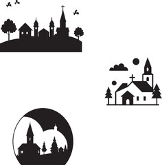 halloween house icons