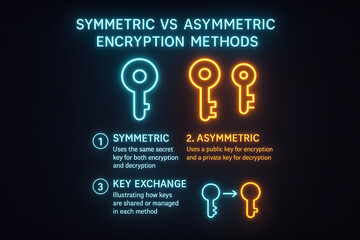 Symmetric vs Asymmetric Encryption Methods Comparison for Cybersecurity Education