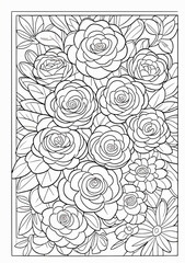 Fototapeta premium seamless pattern with roses